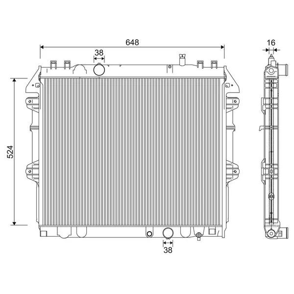 Radiator, racire motor VALEO 701345