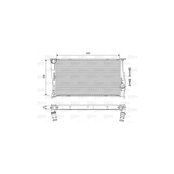 Radiator, racire motor VALEO 701601