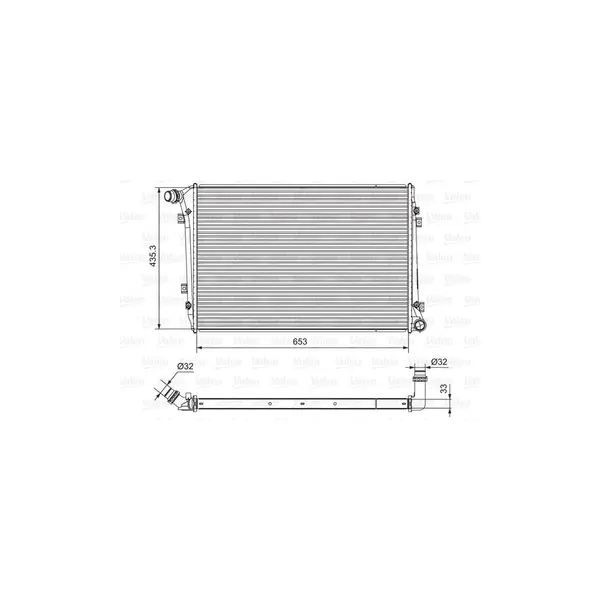 Radiator, racire motor VALEO 701664