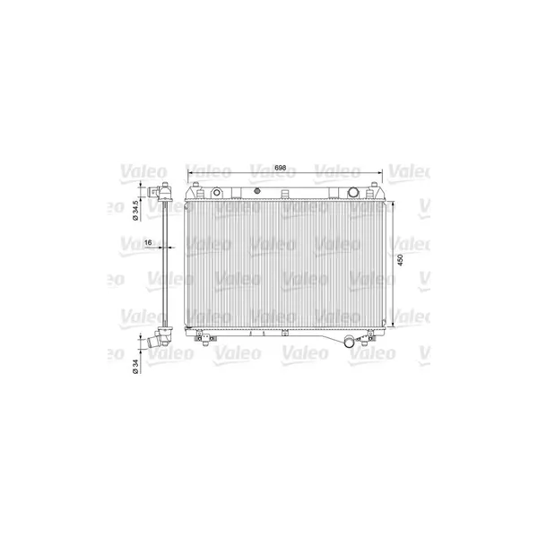 Radiator, racire motor VALEO 701722