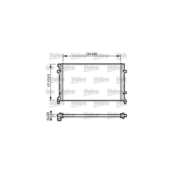Radiator, racire motor VALEO 734332