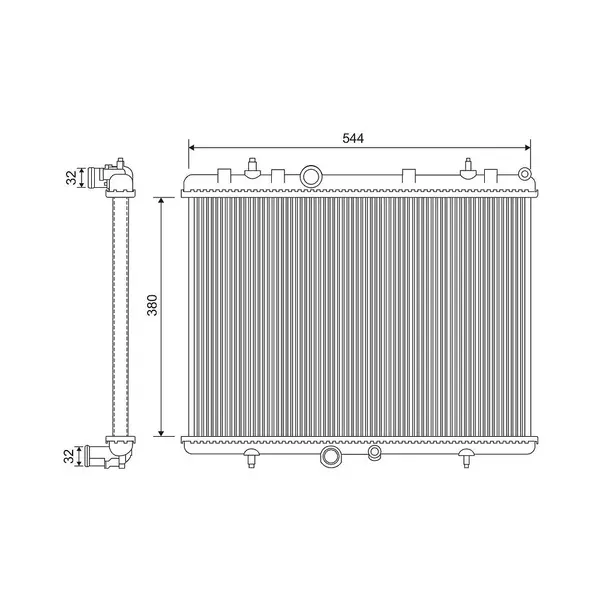 Radiator, racire motor VALEO 734338