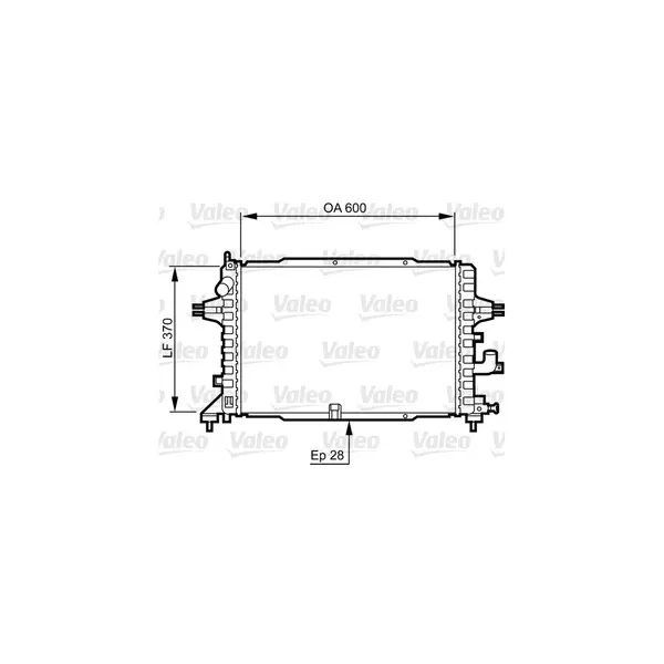 Radiator, racire motor VALEO 734380