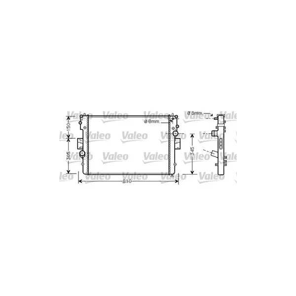 Radiator, racire motor VALEO 734448