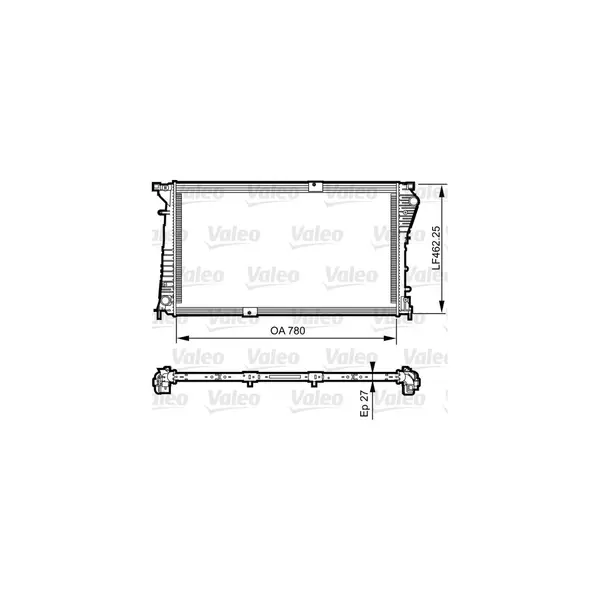 Radiator, racire motor VALEO 734931
