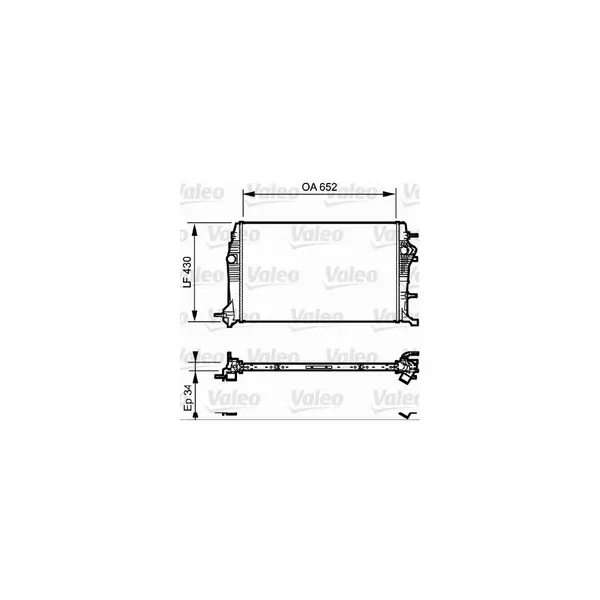 Radiator, racire motor VALEO 735181