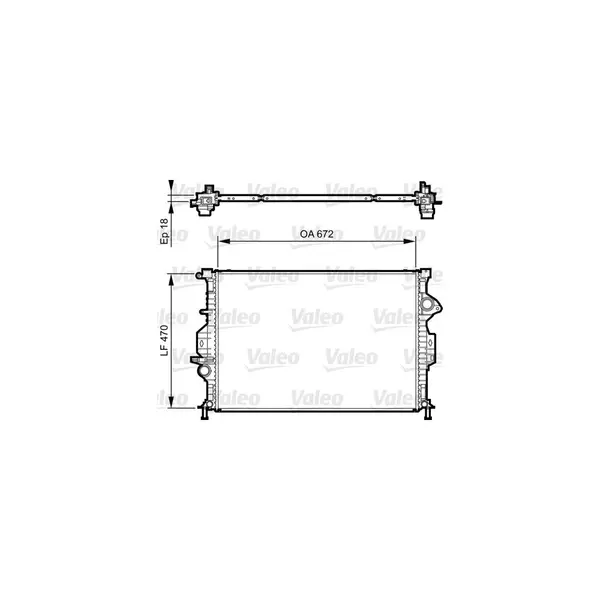 Radiator, racire motor VALEO 735373