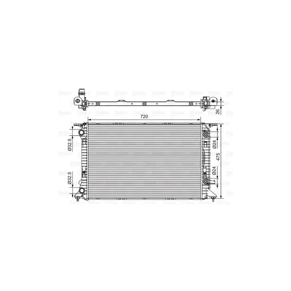 Radiator, racire motor VALEO 735472