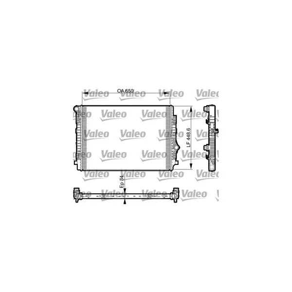 Radiator, racire motor VALEO 735549