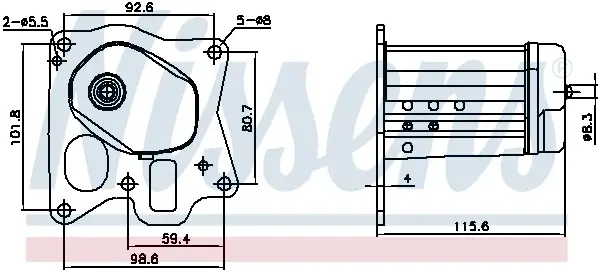 Radiator recirculare gaze esapament potrivit ALFA ROMEO GIULIETTA, MITO; FIAT DUCATO, FREEMONT, SEDICI; OPEL ASTRA J, ASTRA J GTC, CASCADA, INSIGNIA A, INSIGNIA A COUNTRY, ZAFIRA C; SAAB 9-5 1.6D 2.0D