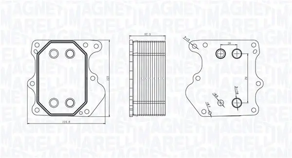 Radiator ulei potrivit CITROEN JUMPER II; FIAT DUCATO; FORD TOURNEO CUSTOM V362, TRANSIT, TRANSIT CUSTOM V362, TRANSIT TOURNEO, TRANSIT V363; PEUGEOT BOXER 2.2D 04.06-