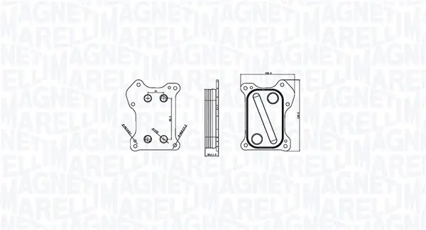 Radiator ulei potrivit FIAT 500, 500 C, 500L, DOBLO, DOBLO MINIVAN, FIORINO, FIORINO MINIVAN, GRANDE PUNTO, IDEA, PALIO, PANDA, PANDA HATCHBACK, PUNTO, PUNTO EVO, PUNTO EVO HATCHBACK 1.3D 06.03-