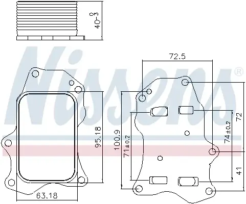 Radiator ulei termoflot potrivit DS DS 3, DS 4 II, DS 7; CITROEN BERLINGO, BERLINGO MINIVAN, C3 AIRCROSS II, C3 III, C4 CACTUS, C4 III, C4 SPACETOURER, C5 AIRCROSS, C-ELYSEE, GRAND C4 SPACETOURER 1.5D