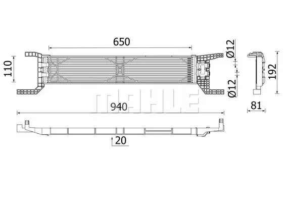Radiator ulei termoflot potrivit FIAT DUCATO 2.3D 05.19-