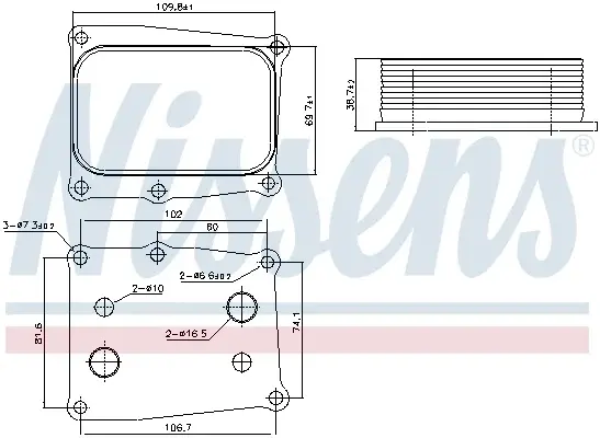 Radiator ulei termoflot potrivit HONDA CIVIC IX, CIVIC X 2.0 08.15-