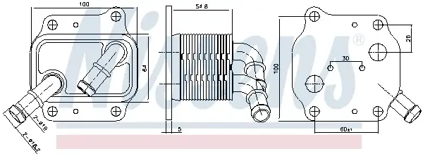 Radiator ulei termoflot potrivit HYUNDAI I30, I40 I CW, KONA, TUCSON, TUCSON SUV; KIA CEED, OPTIMA, PROCEED, SPORTAGE IV, STONIC, XCEED 1.6D 1.6DH 01.18-