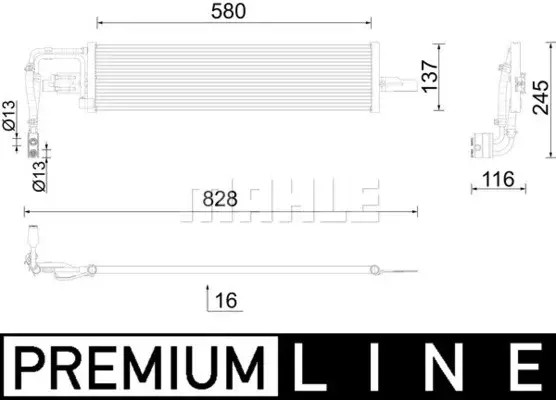 Radiator ulei termoflot potrivit OPEL ASTRA K 1.0 1.4 1.6D 06.15-