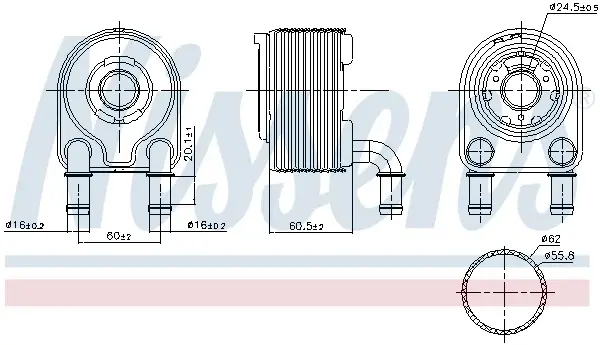 Radiator ulei termoflot potrivit RENAULT GRAND SCENIC III, MEGANE, MEGANE III, SCENIC III 1.4 02.09-