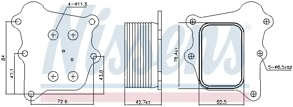 Radiator ulei termoflot potrivit SUZUKI BALENO, CELERIO, SWIFT V, SX4 S-CROSS, VITARA 1.0 1.0H 1.4 03.14-