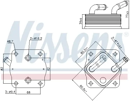 Radiator ulei termoflot potrivit TOYOTA HIGHLANDER 3.5 12.19-