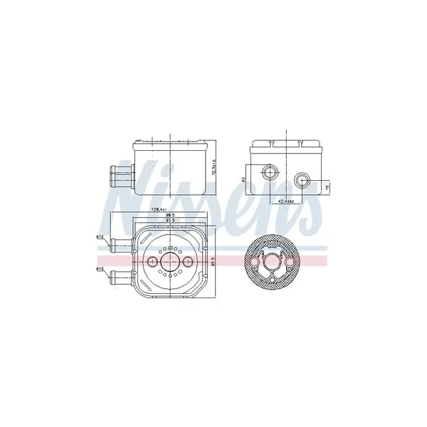 Radiator ulei, ulei motor NISSENS 90652