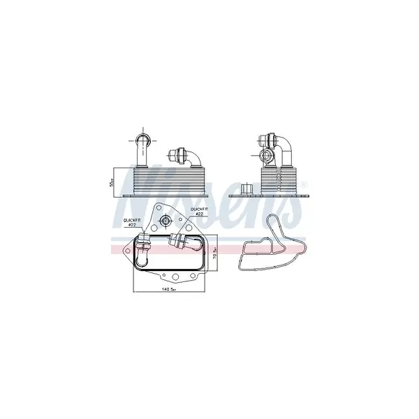 Radiator ulei, ulei motor NISSENS 90803