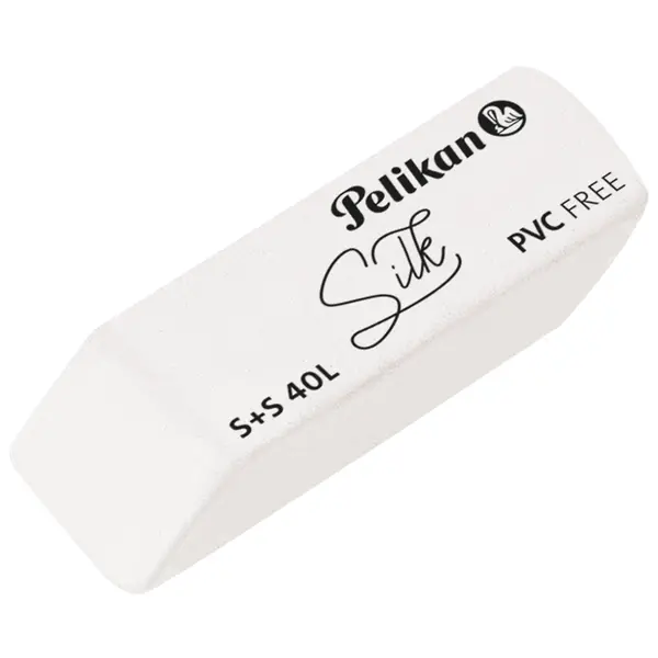 Radiera cauciuc, fara ftalat, alb, 40L Silk Pelikan
