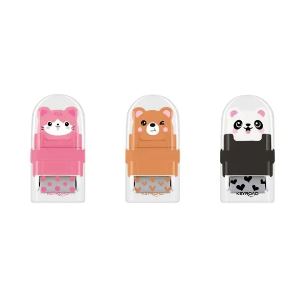 Radiera cu rola aspirare Keyroad Bounce Buddies, modele animalute, diverse culori