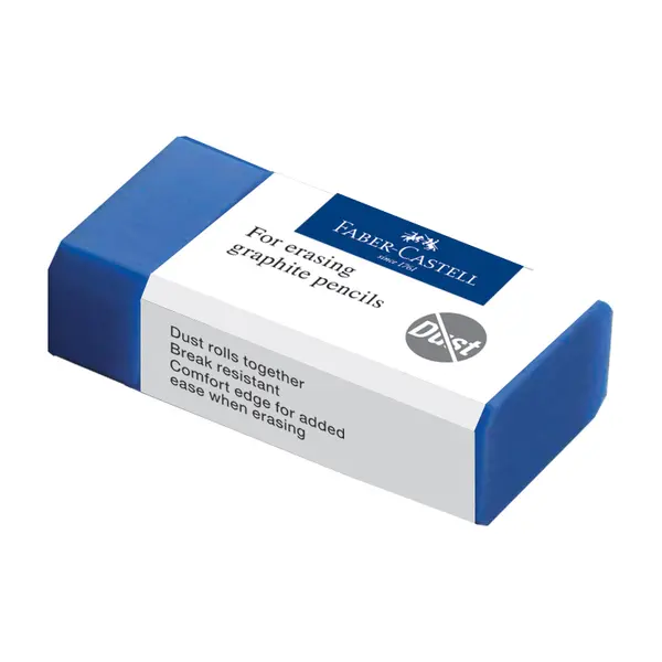 Radiera Dust Free, Faber-Castell, albastru