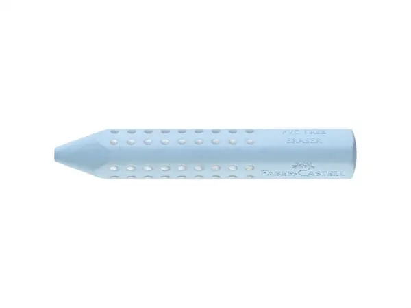 Radiera Grip 2001 bleu sky Faber-Castell, triunghiulara, fara PVC