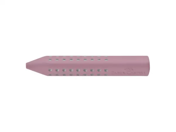 Radiera Grip 2001 roz Faber-Castell, triunghiulara, fara PVC