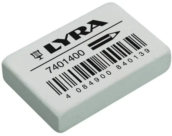 Radiera Lyra - alb