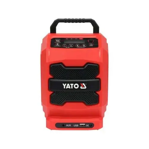 Radio atelier Yato YT-82940, Fara baterie, Rosu