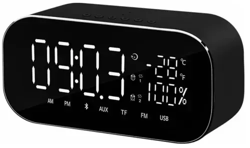 Radio cu ceas Akai ABTS-S2, Bluetooth (Negru)