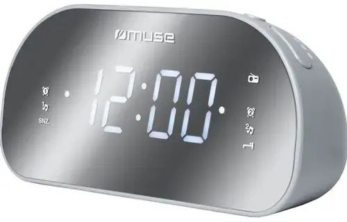 Radio cu ceas Muse M-170 CMR, Alarma, LED (Gri)