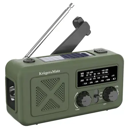 Radio multifunctional solar Kruger&Matz KM0835, 2000 mAh