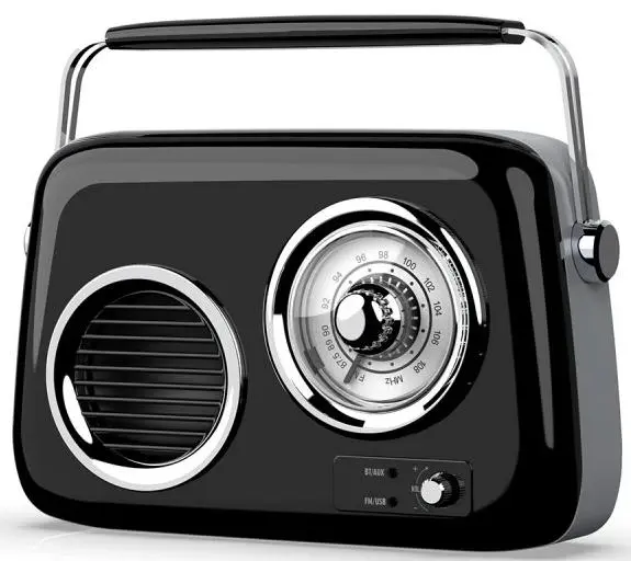Radio portabil Diva – Retro Box BT 8600, Bluetooth, negru