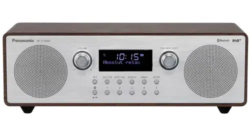 Radio Portabil Panasonic RF-D100BTEGT, DAB, FM, Ceas, Bluetooth, Alarma (Maro)