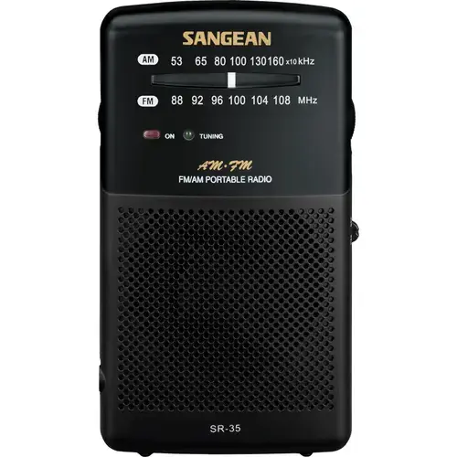 Radio portabil Sangean SR-35, Negru