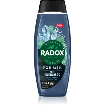 Radox Feel Energised Gel de duș pentru bărbați 2 in 1
