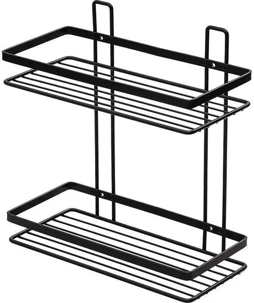 Raft de baie Estia - Elegant, 2 nivele, negru