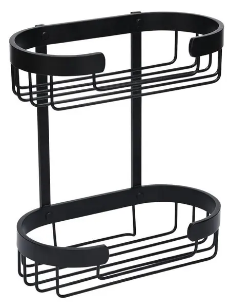 Raft de baie Estia - Stance, 2 nivele, negru