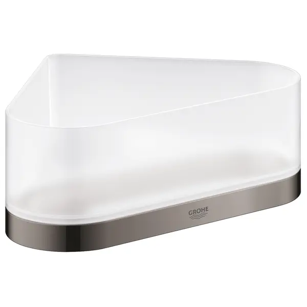 Raft de colt Grohe Selection 41038A00, montare pe perete, fixare ascunsa, ABS/Metal, lucios, Hard graphite