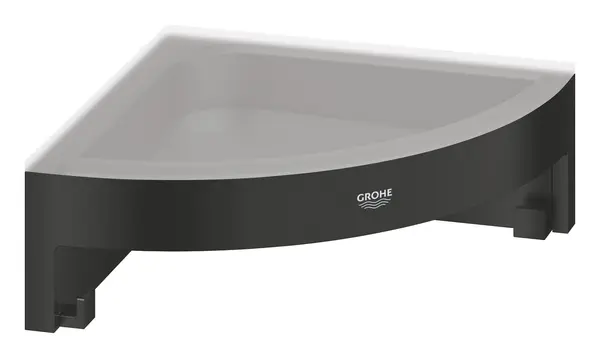 Raft de colt Grohe Start Cube Corner shower basket, metal/plastic, fixare ascunsa, negru