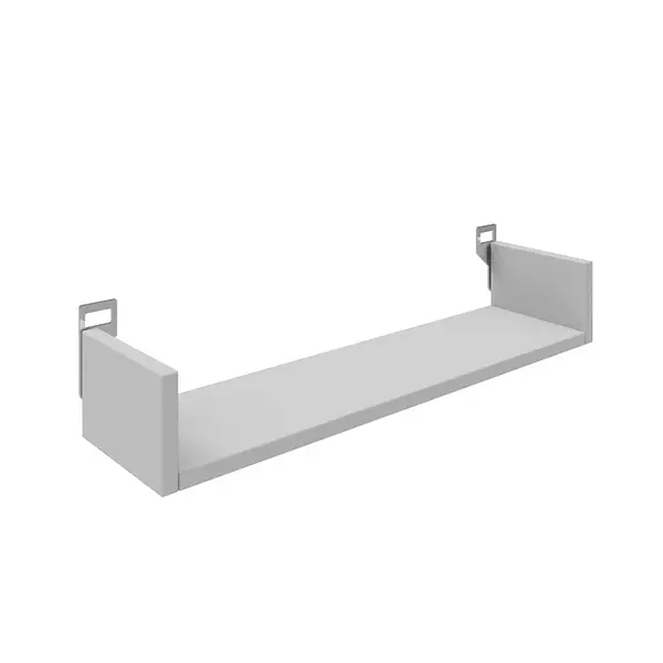 Raft de perete Derva, Lemn, Alb, 60x15x10 cm