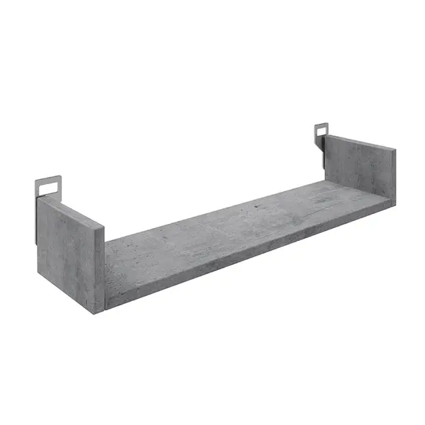 Raft de perete Derva, Pako World, Gri ciment, 60x15x10 cm