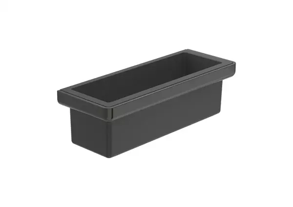 Raft dus Roca Tempo A817028CN0, montare pe perete, 300 x 110 mm, lucios, Negru titan