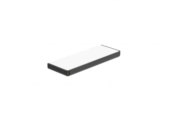 Raft dus Roca Tempo A817040CN0, montare pe perete, 300 x 110 mm, metal/sticla, lucios, Negru titan