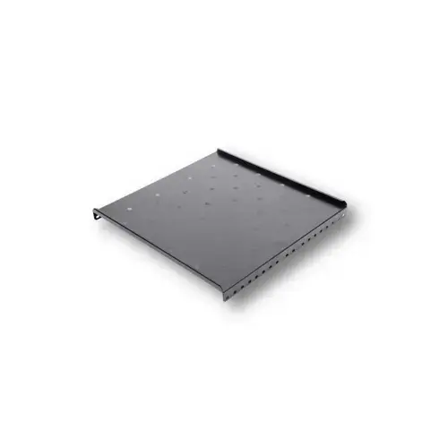 Raft fix 19inch DATEUP RAL 7035, 1U, 300mm, fixare fata in 2 puncte, sarcina 30kg