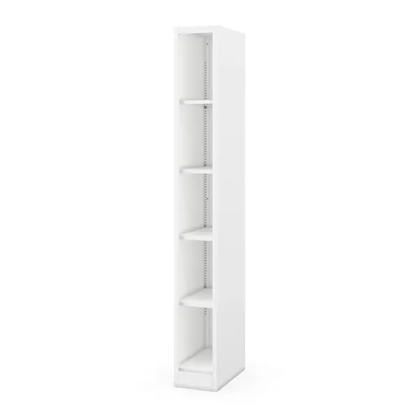 Raft metalic ingust, de arhivare pentru documente alb: TIM 250 x 1950 x 450 mm Raft metalic îngust de arhivare pentru documente, alb, 250x1950x450 mm: TIM